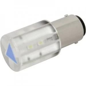 LED bulb BA15d Blue 230 V AC 60 mcd CML