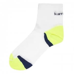 Karrimor Anti Blister Running Socks Mens - White/Fluo