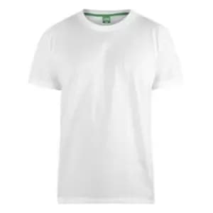 Duke Mens D555 Kingsize Flyers-1 Crew Neck T-Shirt (3XL) (White)