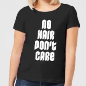 No Hair Dont Care Womens T-Shirt - Black - 3XL - Black