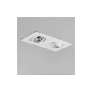 Astro Taro - Twin Adjustable Recessed Spotlight,Matt White, GU10