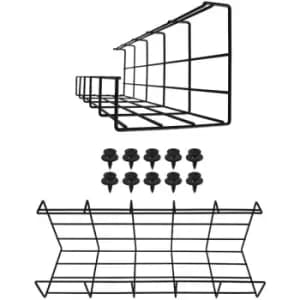Cable Management Basket - Set of 2 Black - Pukkr
