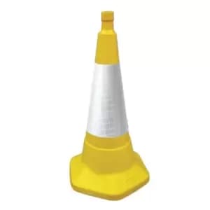 Slingsby Coloured Cones With Reflective Sleeves, 50cm High Yellow