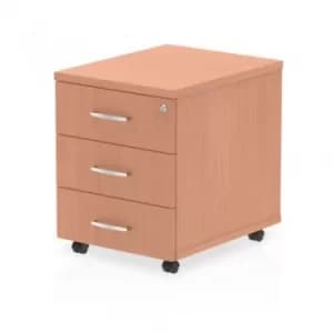 Trexus 3 Drawer Mobile Pedestal 430x500x510mm Beech Ref I000065