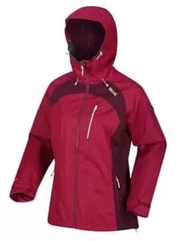 Regatta Highton Stretch II Waterproof Shell Jacket - Dark Burgundy, Dark Burgundy, Size 12, Women