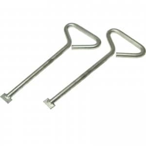 Monument Manhole Cover Lift Keys 150mm Pack of 2