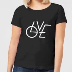 LOVE Modern Womens T-Shirt - Black - 3XL - Black