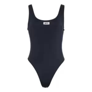 Tommy Bodywear Scoop Back Cheeky One Piece - Blue