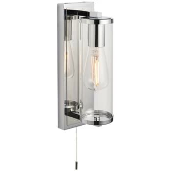 Merano Lighting - Merano Como Bathroom Wall Lamp Chrome Plate & Clear Glass IP44
