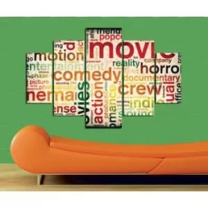 ST094 Multicolor Decorative MDF Painting (5 Pieces)