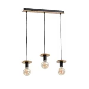 Saturn Bar Pendant Ceiling Light Gold, 60cm, 3x E27