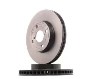 PAIR PAINTED BREMBO BRAKE DISCS 09.9824.11