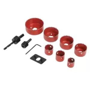 Silverline Holesaw Kit 11pce 21 - 64mm Dia 633479