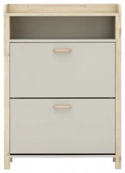 CFW Berwick Open Top Shoe Cabinet - Light Grey