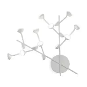 Built-in LED wall lamp White DNA 16 bulbs 8.6cm