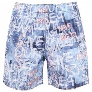 adidas Parley Swim Shorts Mens - Blue/Coral