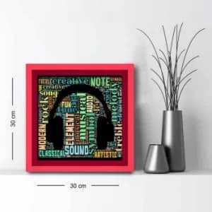 3030AHS-050 Multicolor Decorative Framed MDF Painting