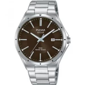 Mens Pulsar Solar Solar Powered Watch