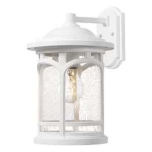 Marblehead Outdoor Small 1 Light Wall Lantern, White, IP44, E27