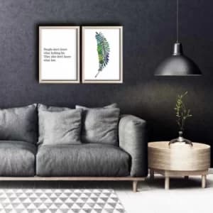 2PKCT-007 Multicolor Decorative Framed MDF Painting (2 Pieces)