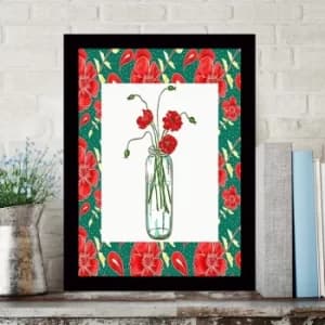 SCZ26083502342 Multicolor Decorative Framed MDF Painting