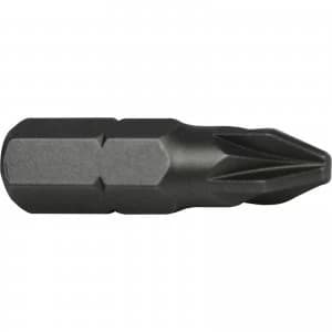 Faithfull Pozi S2 Grade Steel Screwdriver Bits PZ1 25mm Pack of 3