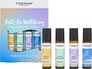 Tisserand Roll-On Wellbeing Pulse Point Roller Ball Collection Unisex 4x10ml