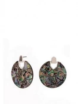 Mood Multicolour Resin Disc Stud Earrings