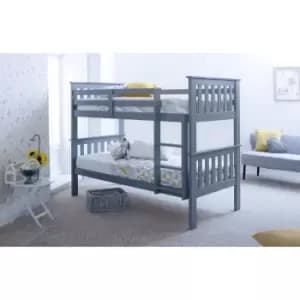 Carra Grey Bunk Bed and Memory Foam Mattresses
