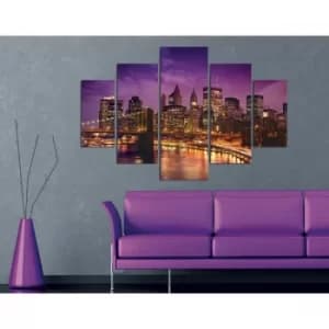 ST017 Multicolor Decorative MDF Painting (5 Pieces)