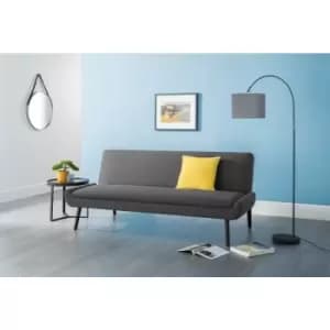 Haverhill Curled Base Sofabed Grey Fabric Upholstered