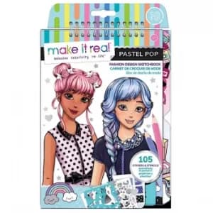 Make It Real Fashion Design Sketchbook: Pastel Pop