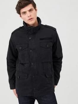 Superdry Field Jacket - Black, Size XS, Men