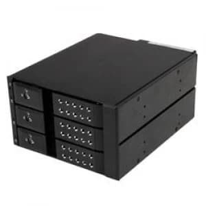 StarTech.com 3 Bay Aluminum Trayless Hot Swap Mobile Rack Backplane for 3.5" SAS II/SATA III