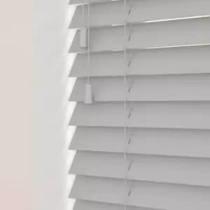 Wooden Venetian Blinds With Strings Relaxed Grey