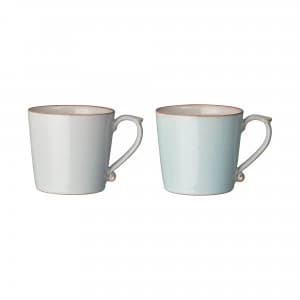 Denby Always Entertaining - The Blue Edit 2 Piece Mug Set Light