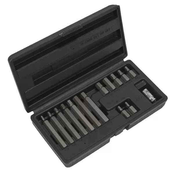 Genuine SEALEY S0533 Hex Bit & Holder Set 15pc - Metric