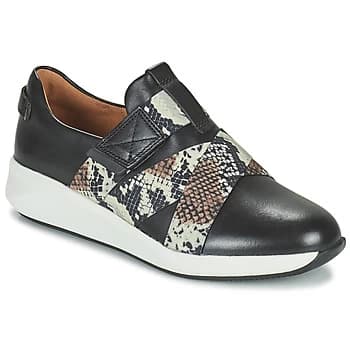 Clarks UN RIO STRAP womens Shoes Trainers in Black