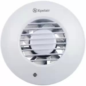 Xpelair DX100HTR Humidistat Timer Round Extractor Fan with Wall Kit (93008AW)