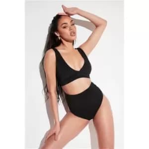 I Saw It First Black High Waisted Fuller Briefs - Black