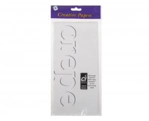 Creativity Crepe Paper 300x50cm White