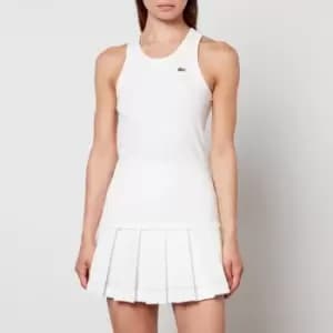 Lacoste Essential Logo-Appliqued Ribbed Cotton Tank - EU 36/UK 8