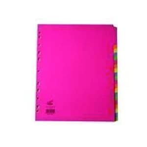 Concord Divider 20-Part A4 Extra Wide Bright Pack of 10 52399