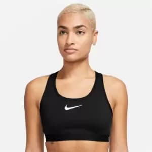 Nike Swoosh High Support Womens Non-Padded Adjustable Sports Bra - Black