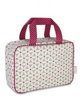 Victoria Green Hanging Traveller Wash Bag - Starflower Sage