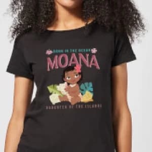 Moana Born In The Ocean Womens T-Shirt - Black