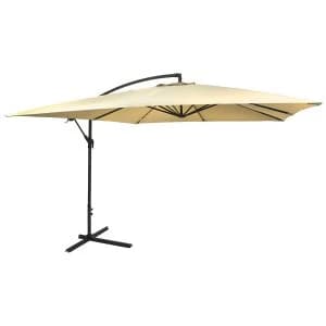 Charles Bentley Square Cantilever Parasol - Beige