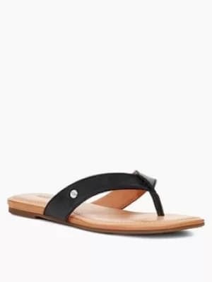 UGG Tuolumne Flip Flop Black, Size 4, Women