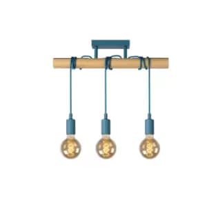 Pola Modern Flush Ceiling Light Children - 3xE27 - Blue