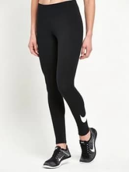 Nike Club Legging Logo 2 - Black, Size XL, Women